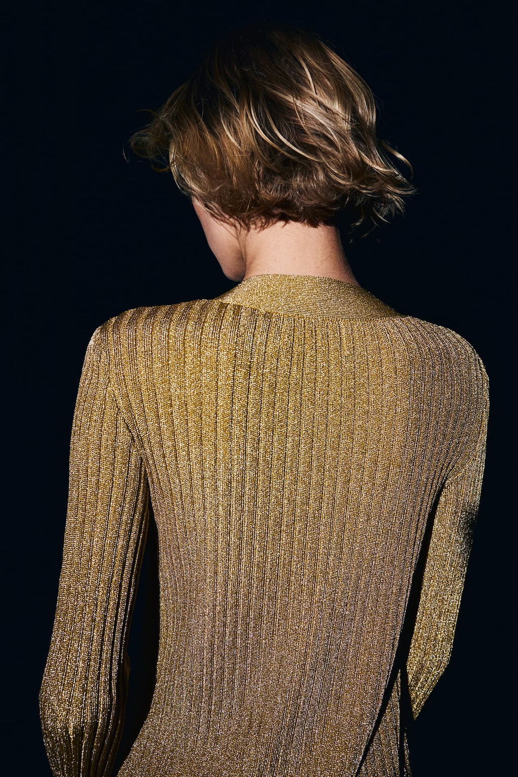 Glittery rib-knit cardigan - H&m фото 3