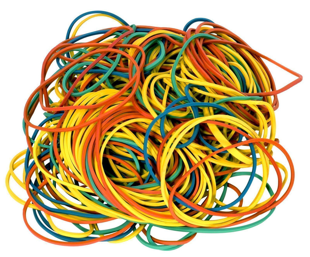 Резинка банковская INFORMAT 6 см ассорти 200 г