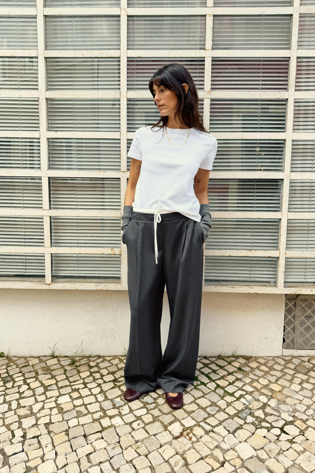SHORT SLEEVE INTERLOCK T-SHIRT - Zara фото 73