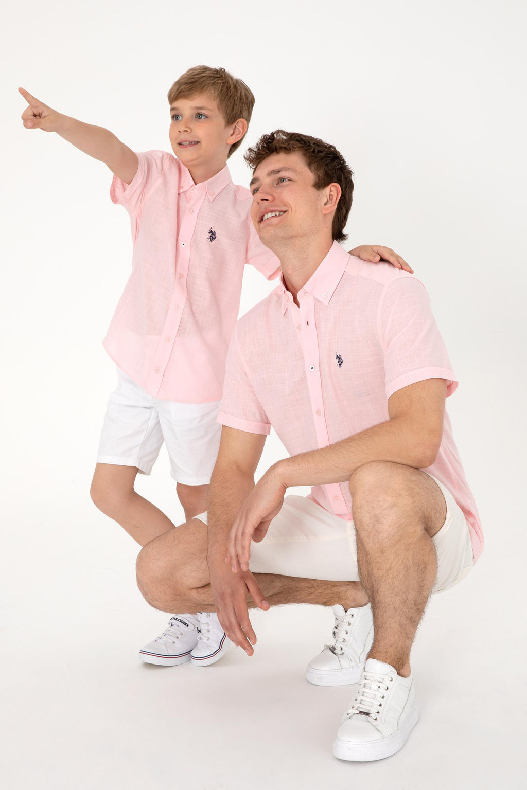Erkek _ocuk A__k Pembe K_sa Kollu G_mlek Sepette S_rpriz _ndirim - U.s. polo assn фото 2