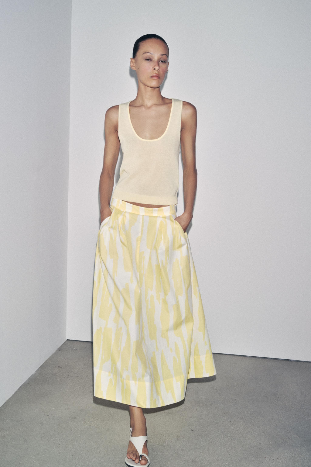 ZW COLLECTION PRINTED MIDI SKIRT - Zara фото 4