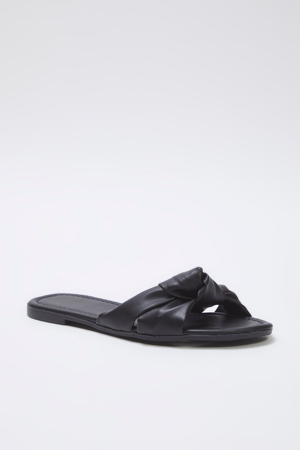 Trendyol Shoes Siyah Dugum Detayl? Badem Burun Kad?n Terlik TAKSS25TE00040 - Trendyolmilla фото 2