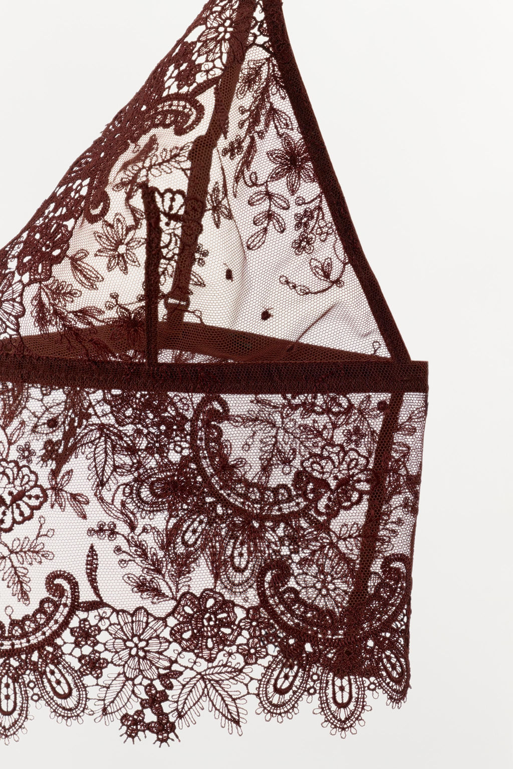 LACE TRIANGLE BRALETTE - Zara фото 5