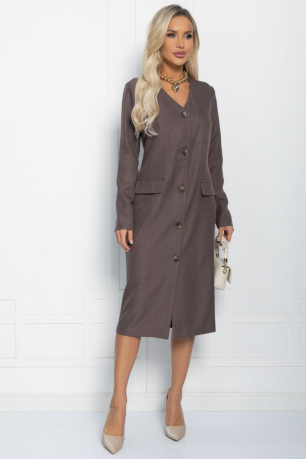 Платье Бруклин (коричневое) П11365 - Lt collection фото 5