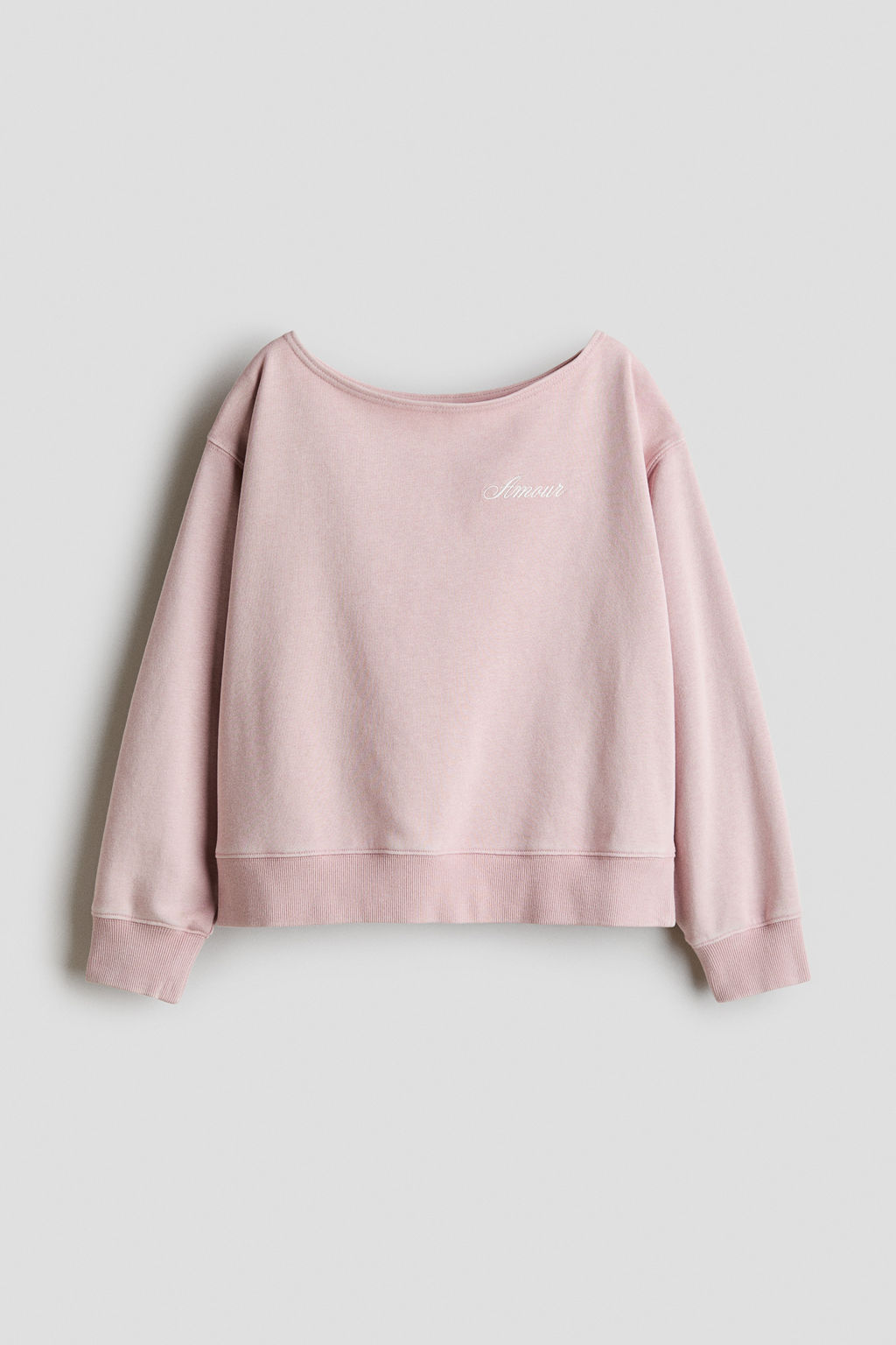 Top off-the-shoulder de corte oversize