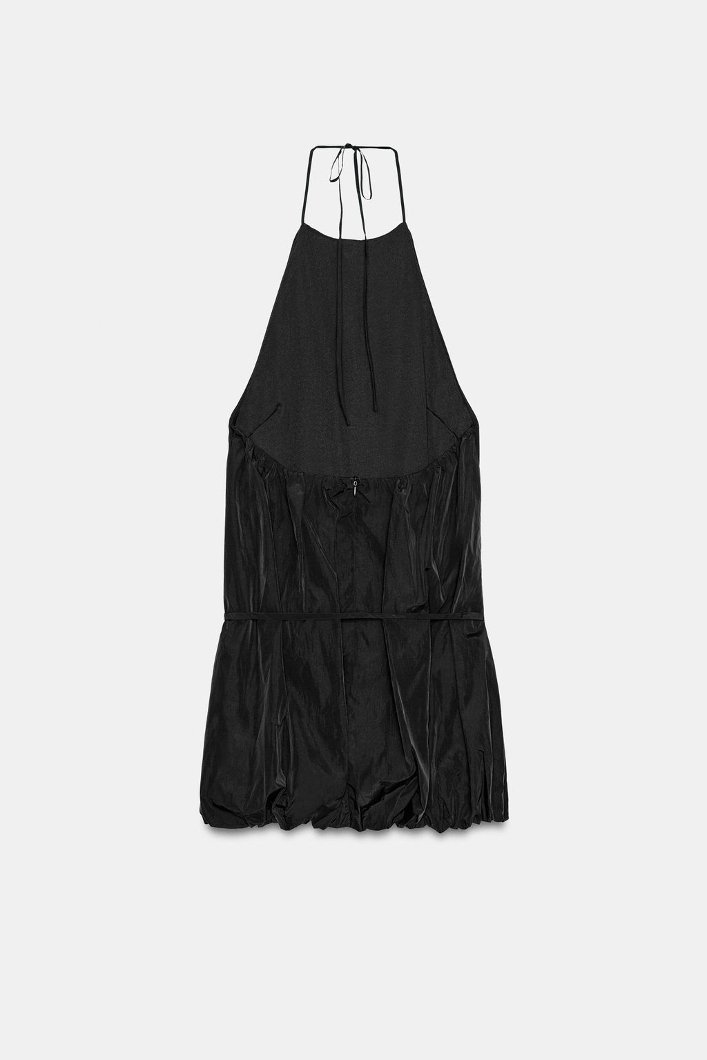 VESTIDO HALTER GLOBO / Negro - Zara фото 6