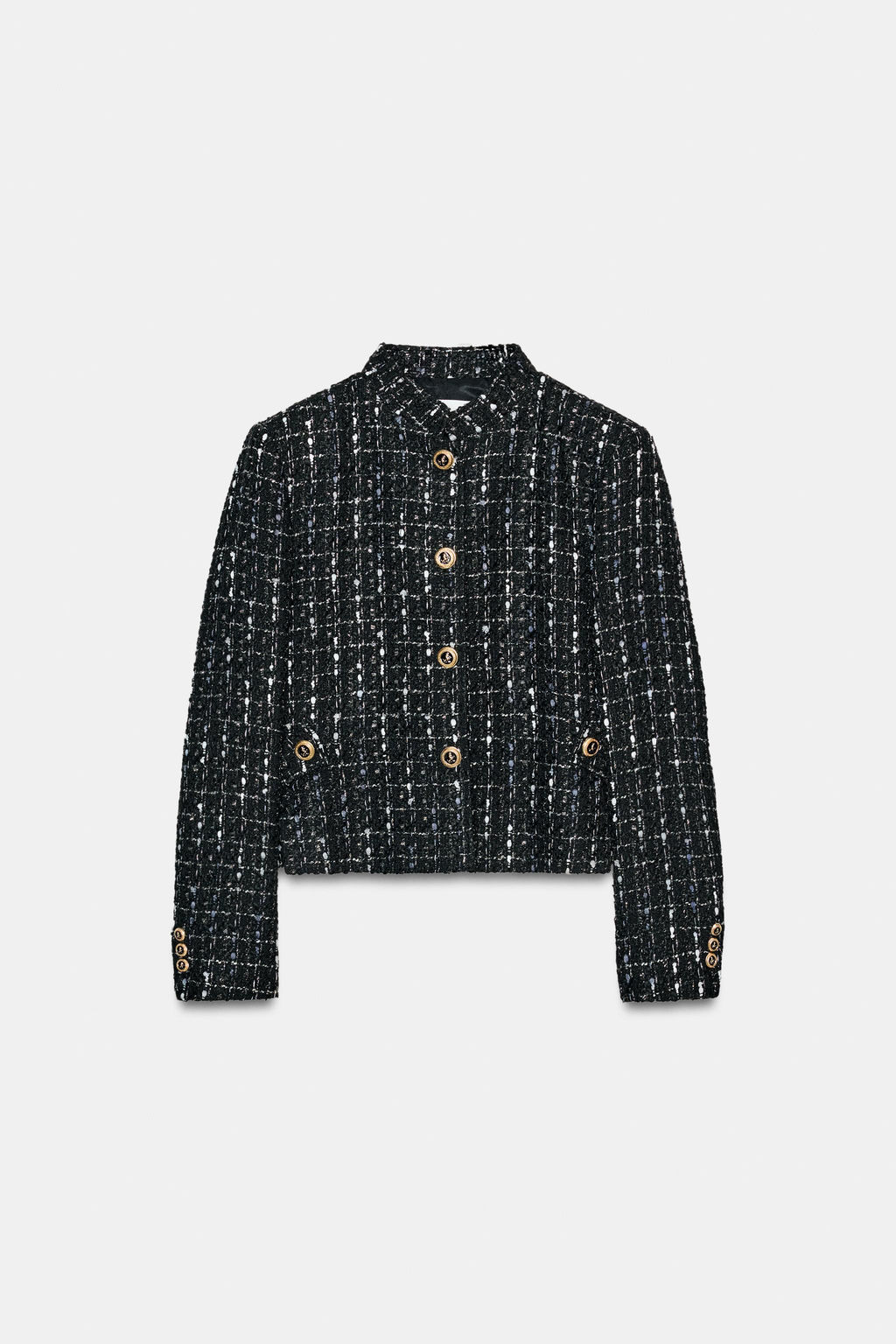 TEXTURED METALLIC THREAD BLAZER - Zara фото 22