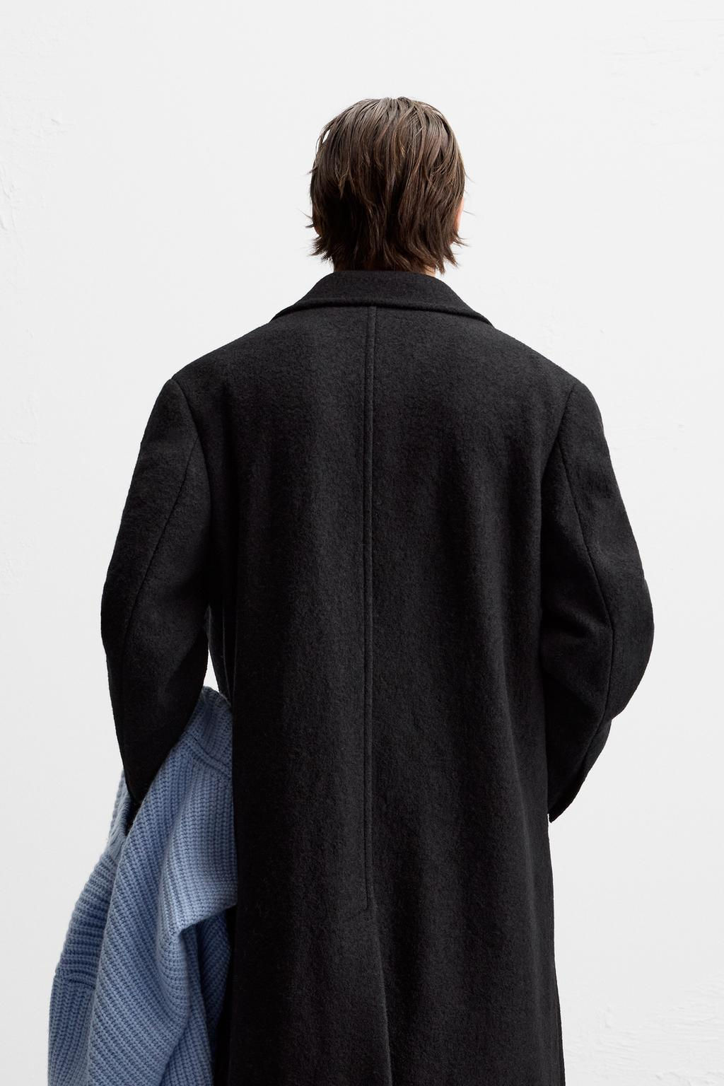 BOUCLE TEXTURED WOOL COAT - Zara фото 4
