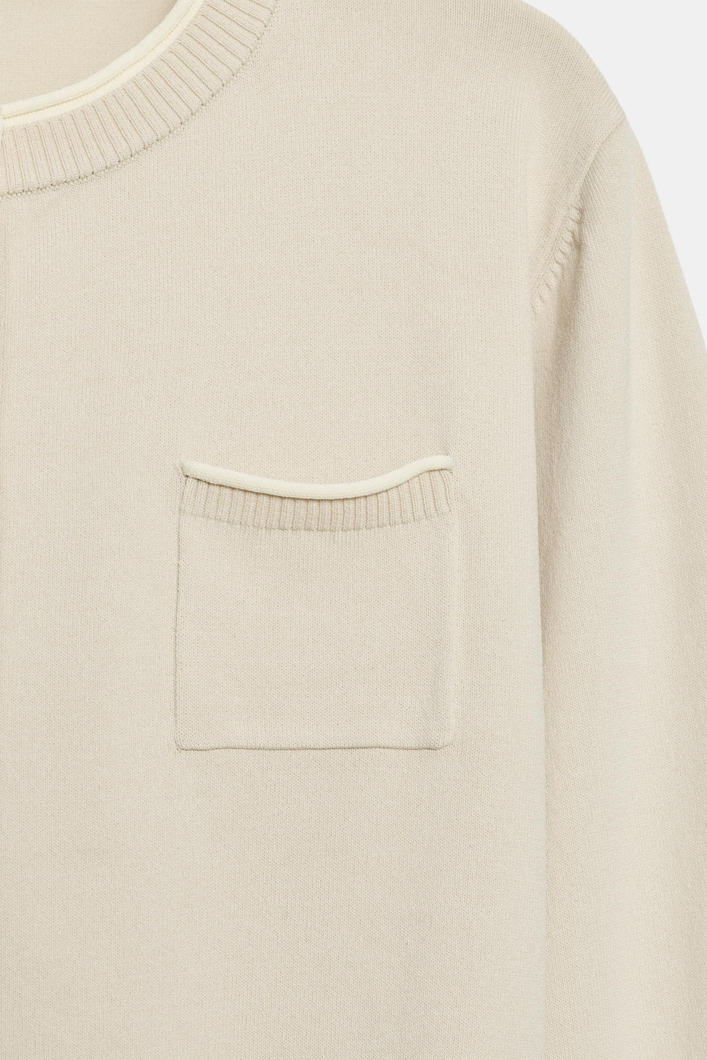 CHAQUETA COMBINADA PUNTO / Camel oscuro - Zara фото 8