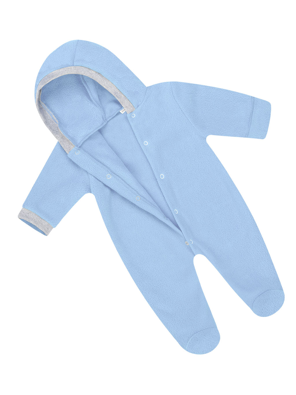 Комбинезон ясельный флисовый голубой