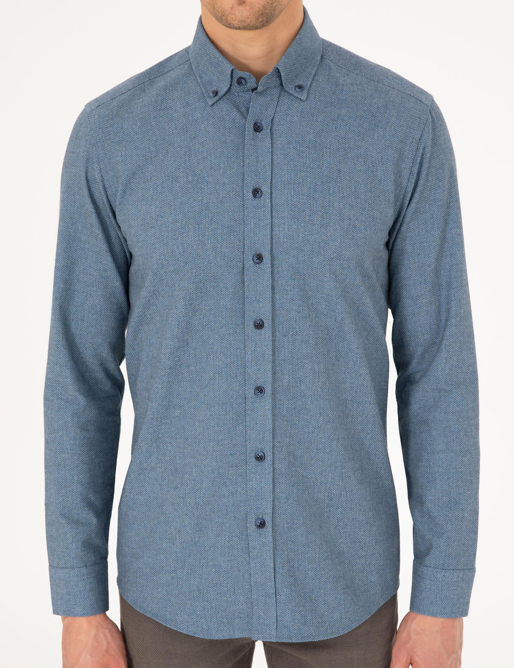 Mavi Slim Fit Uzun Kollu G_mlek - Pierre cardin фото 6