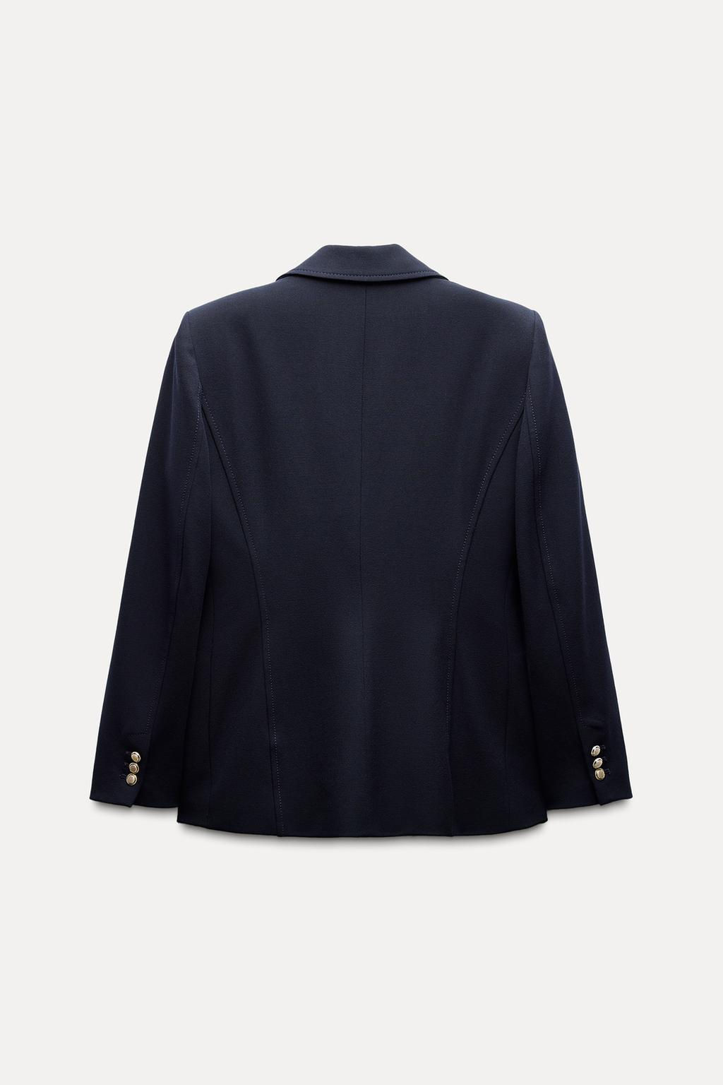 FITTED BLAZER WITH SHOULDER PADS - Zara фото 11