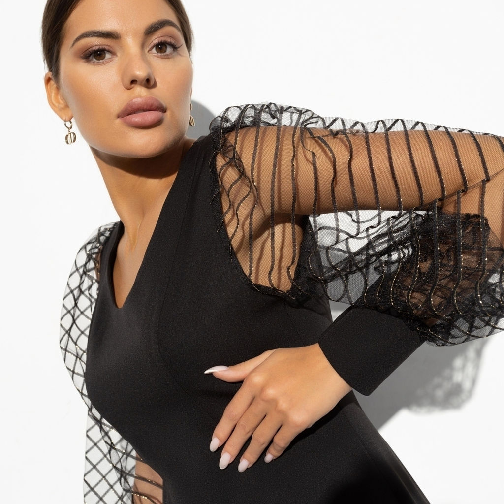 Платье, Таинственная незнакомка (black) - Charutti фото 3