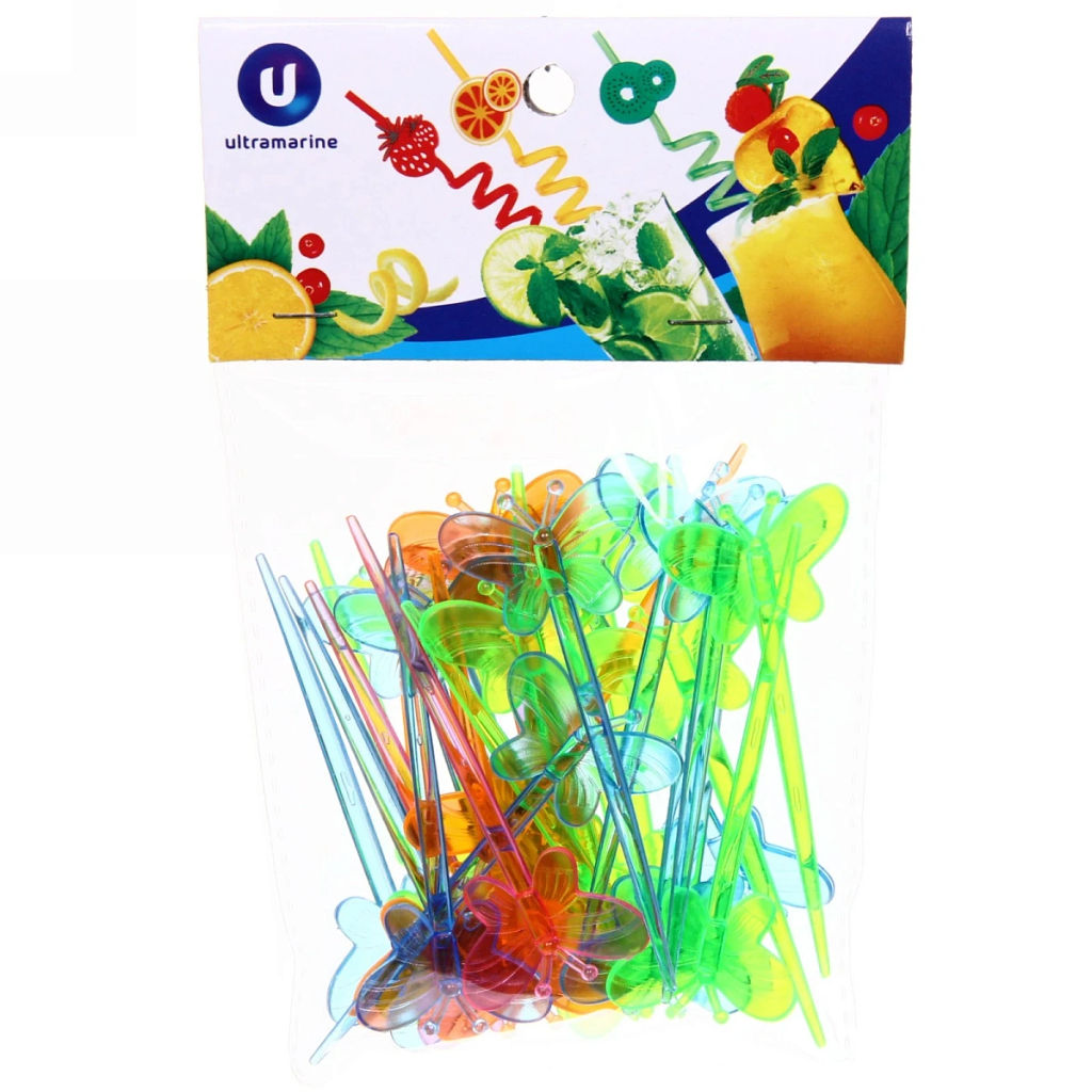 Цена за 12 шт. Шпажки в наборе 30шт "Бабочки"