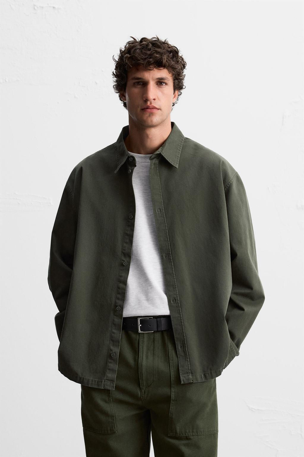 WASHED RELAXED FIT SHIRT - Zara фото 3