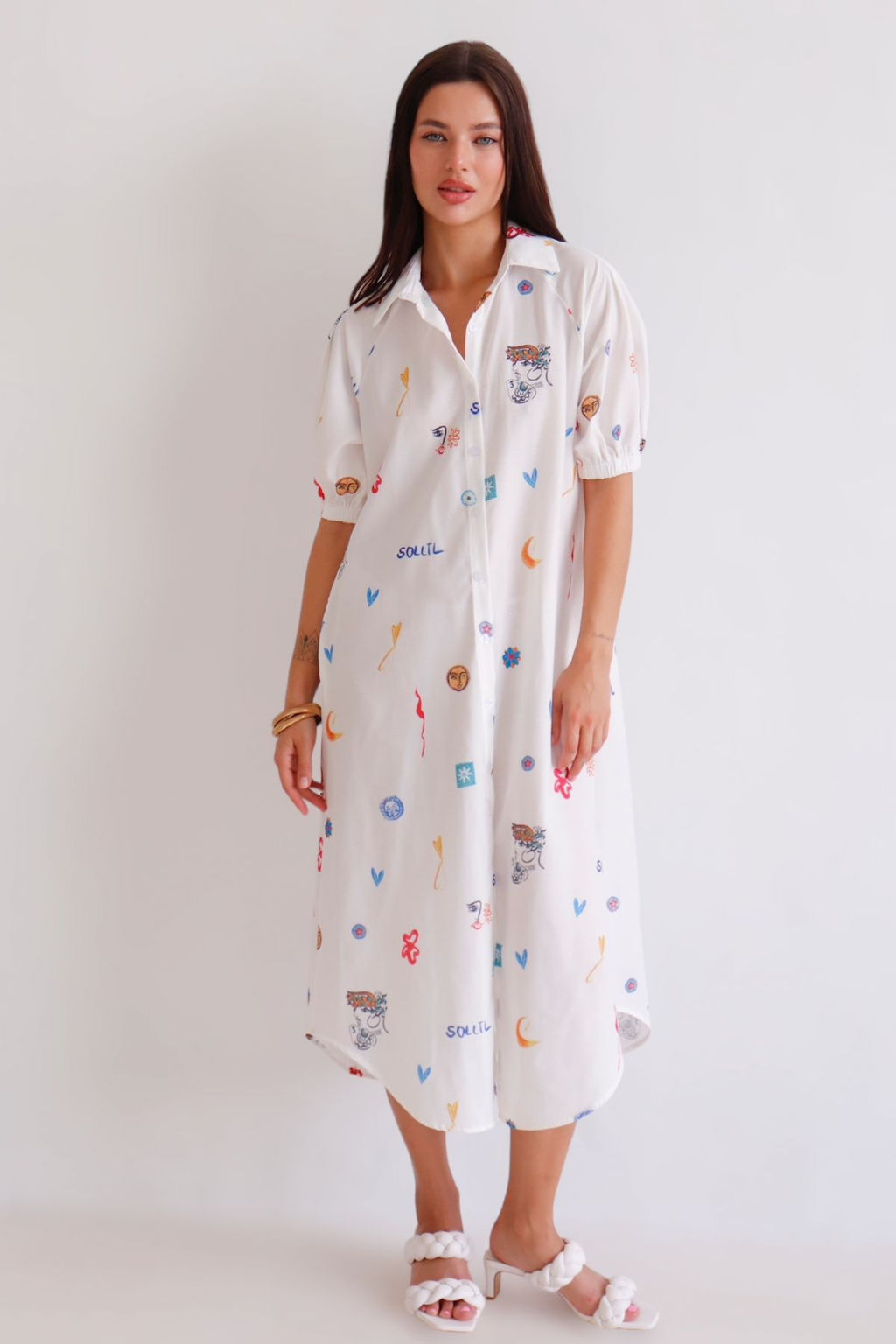 Martichelli Платье летнее с принтом  фото 5