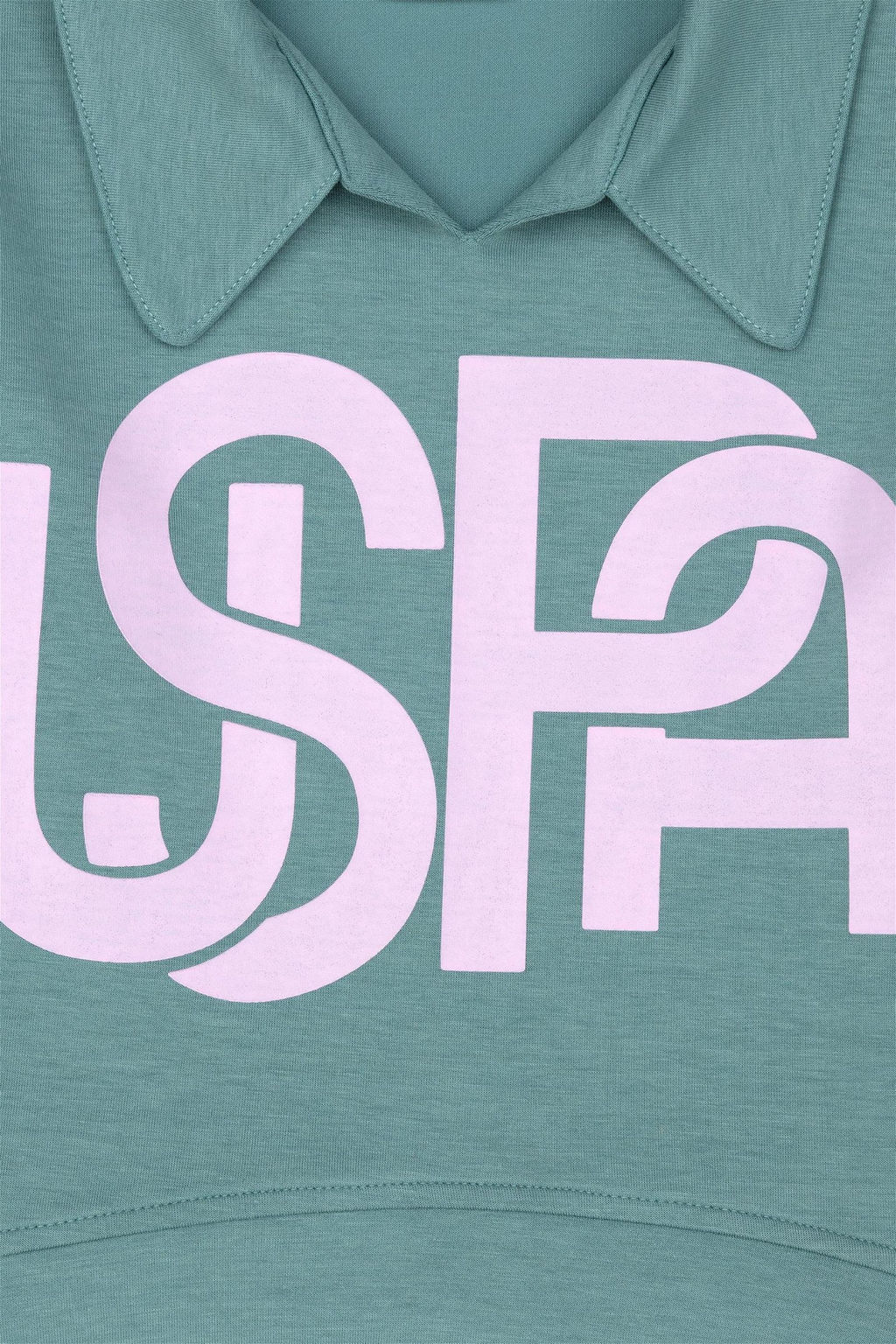 U. S. Polo Assn Мятный свитшот с воротником-поло для девочек - U.s. polo assn фото 3