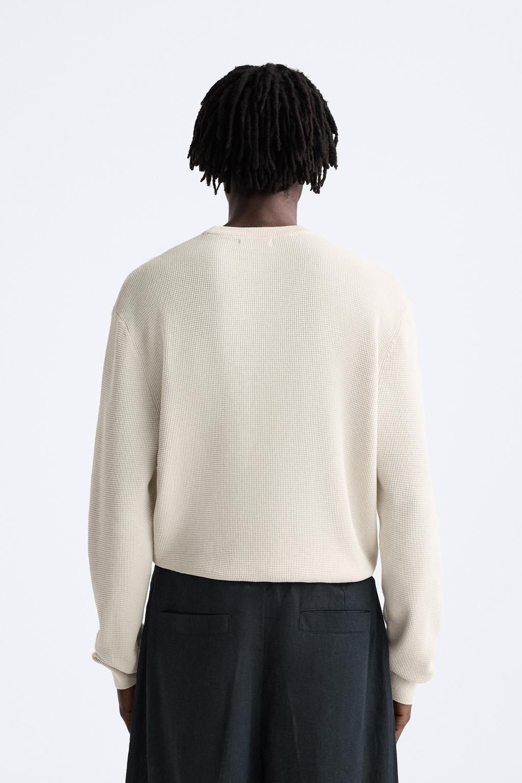 BASIC TEXTURED SWEATER - Zara фото 30