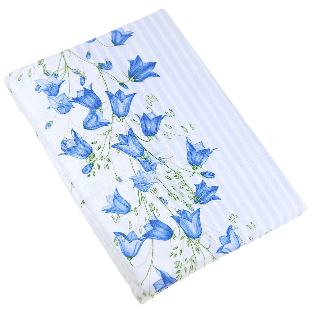 Колокольчики Скатерть 240х145см, длина стола до 200см, на 10-12 персон, хлопок Премиум 186г/м2, Домашняя мода (Россия)  фото 3