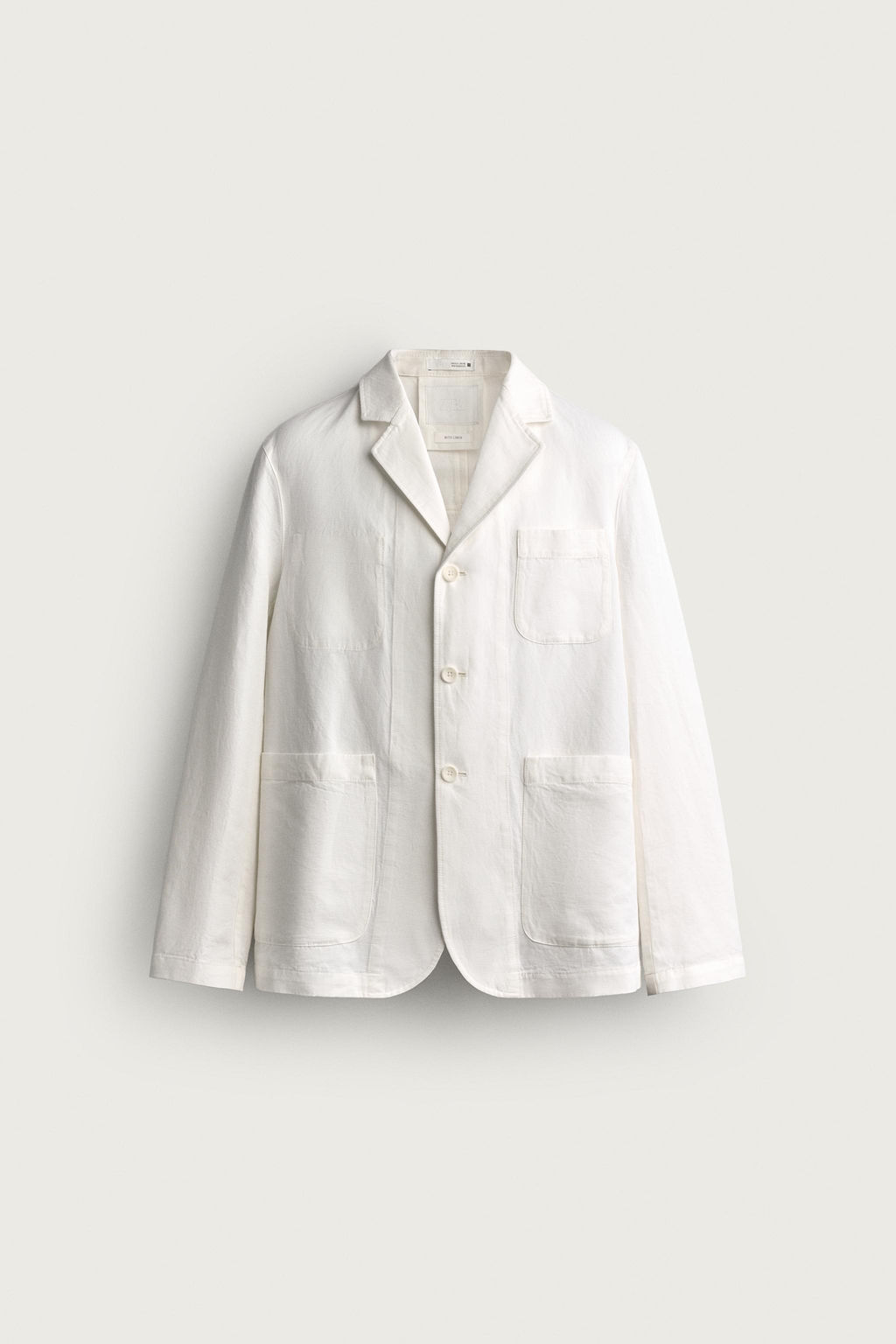 SOBRECAMISA REGULAR FIT BOLSILLOS / Blanco - Zara фото 7