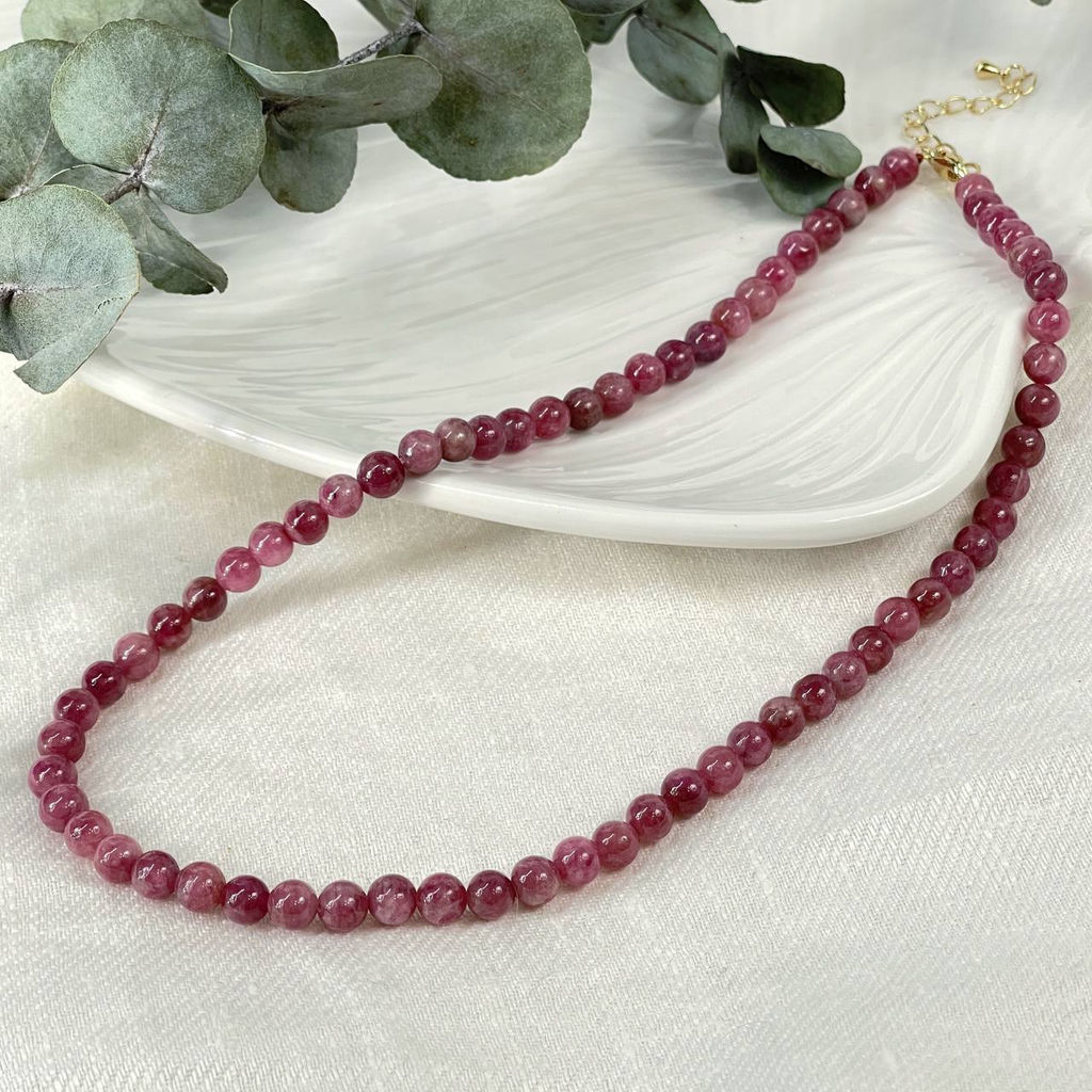 Бусы из розового Турмалина 42 см +