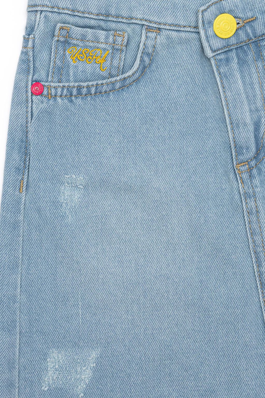 U. S. Polo Assn Голубая джинсовая юбка для девочки - U.s. polo assn фото 3