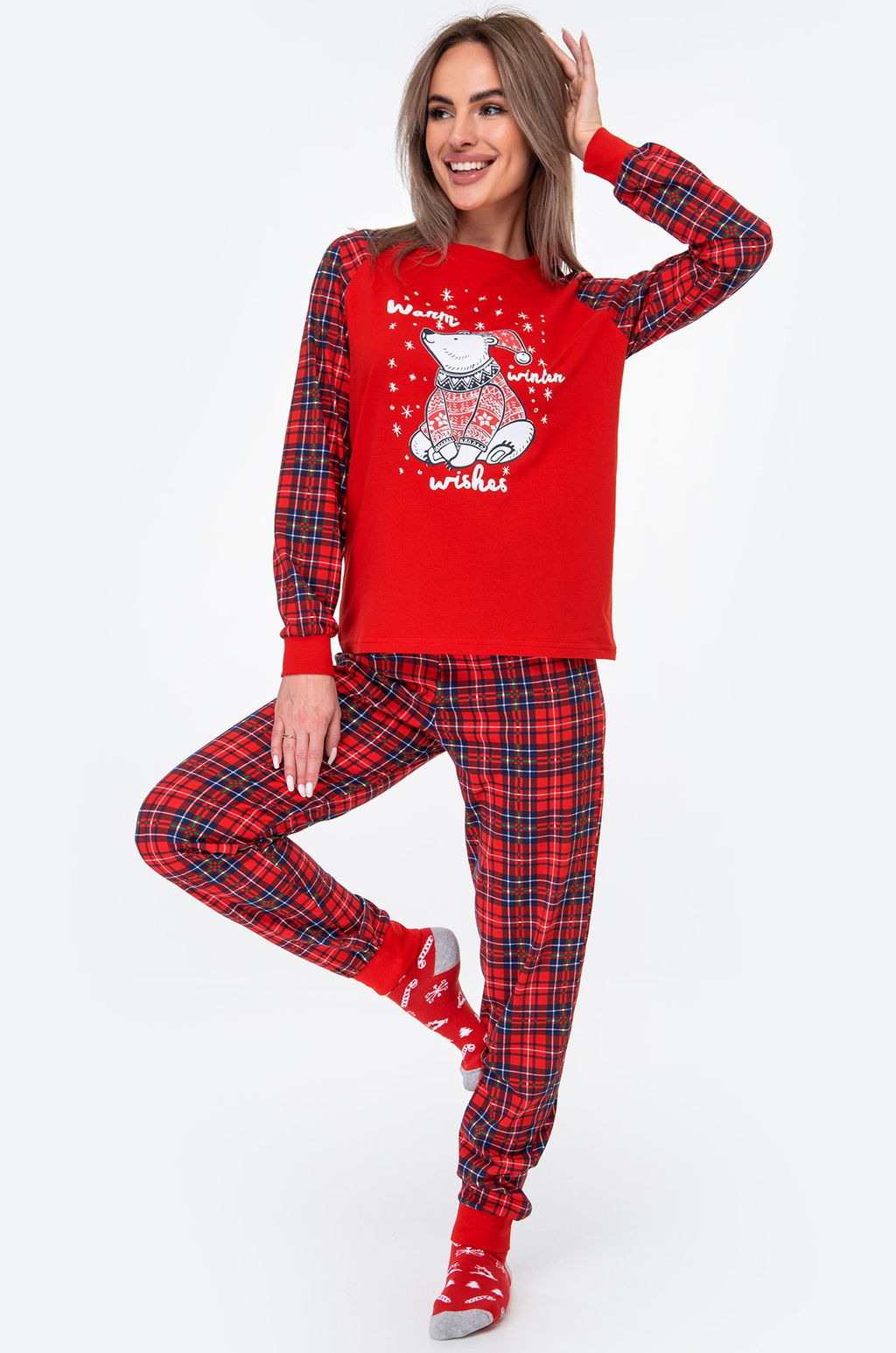Женская новогодняя пижама Happyfox