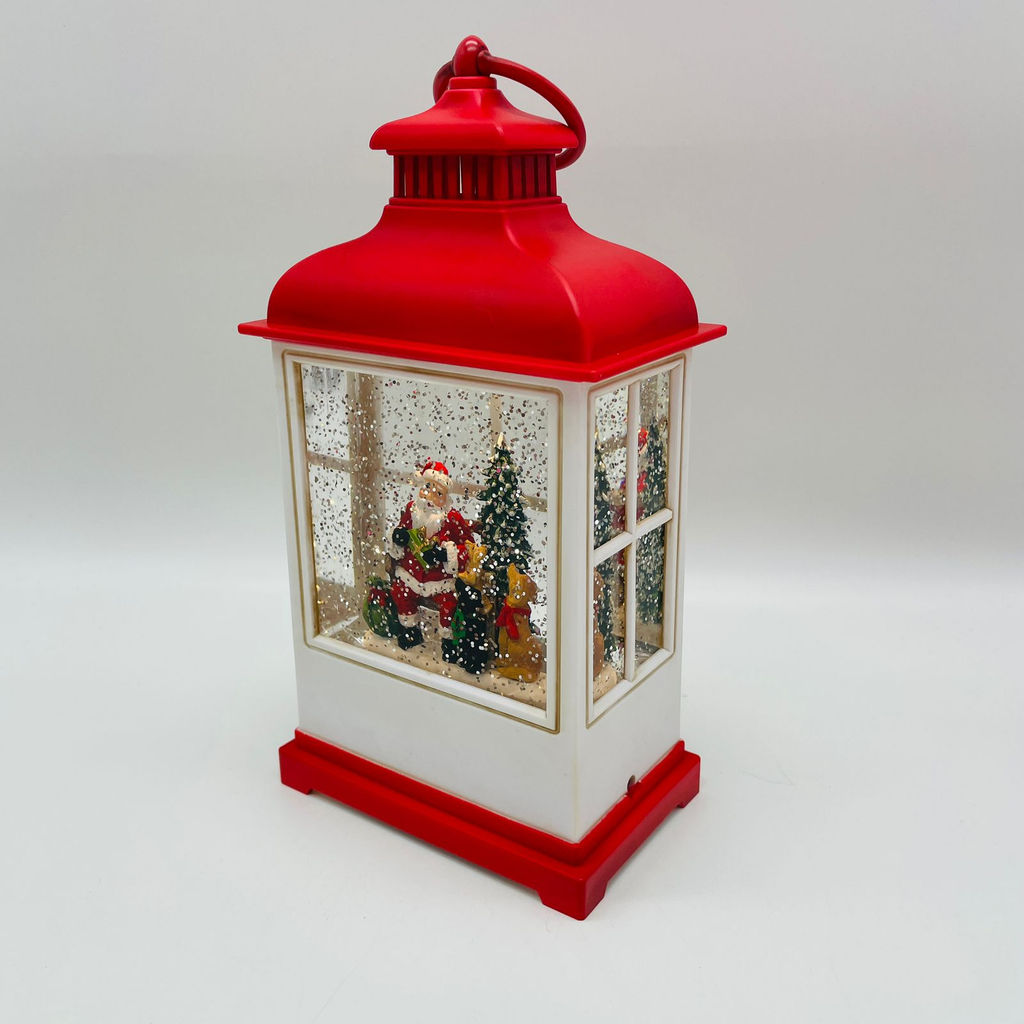 Новогодний декор стекло - Фонарь-окно красный 23 см (арт. WDL-23018A/B) в ассортименте - Ип лебедев о.ю фото 5