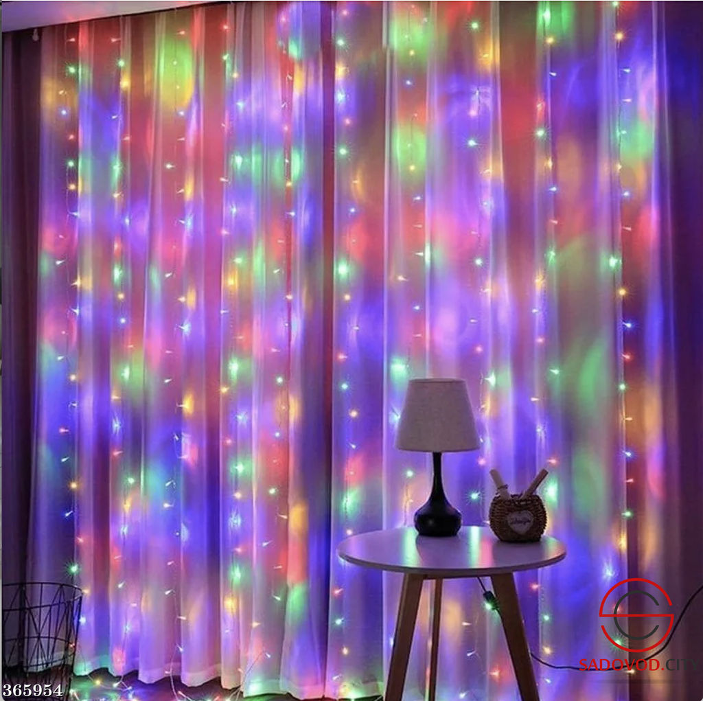 Гирлянда штора 3,0*3,0м