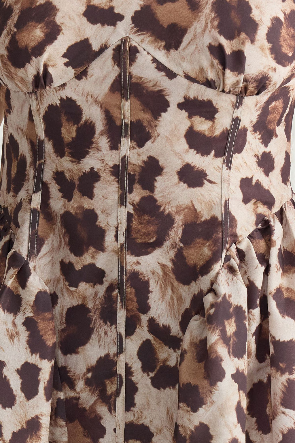 TRENDYOLMILLA Cok Renkli A-Kesim Poplin Dokuma Mini Elbise TPRSS25EL00108  фото 5