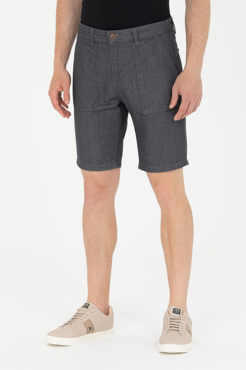 U. S. Polo Assn Мужские светло-серые джинсовые шорты - U.s. polo assn фото 2
