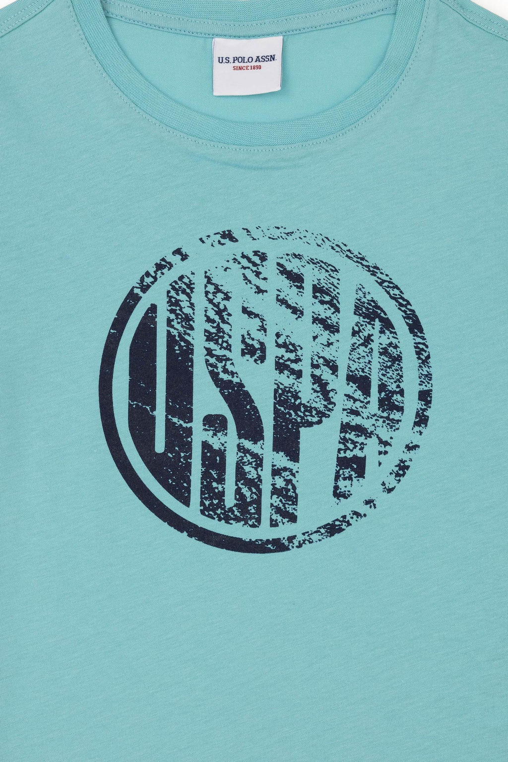 U. S. Polo Assn / Мятная базовая футболка с круглым вырезом для мальчиков - U.s. polo assn фото 8