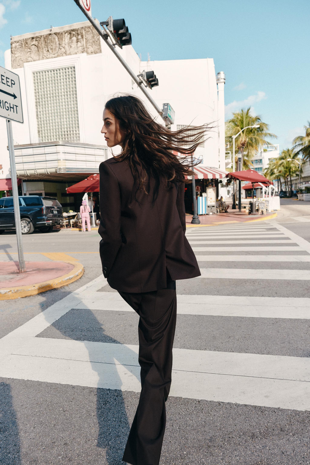 DOUBLE-BREASTED BLAZER WITH SHOULDER PADS - Zara фото 4