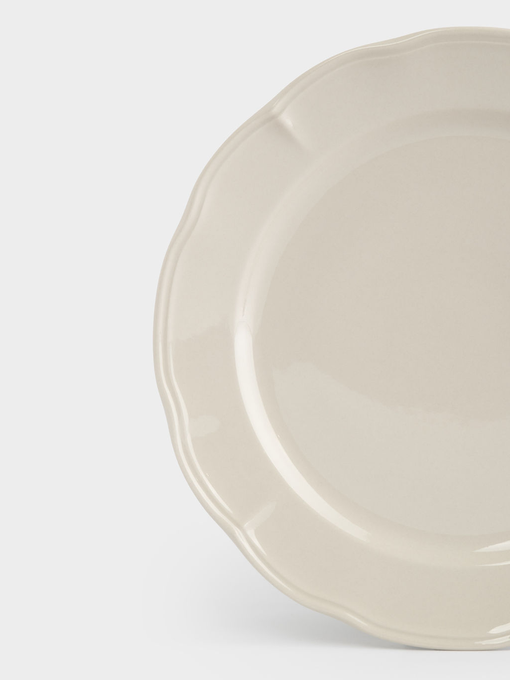 Тарелка обеденная, 27 см, фарфор P, молочная, Rustic - Anna lafarg фото 3