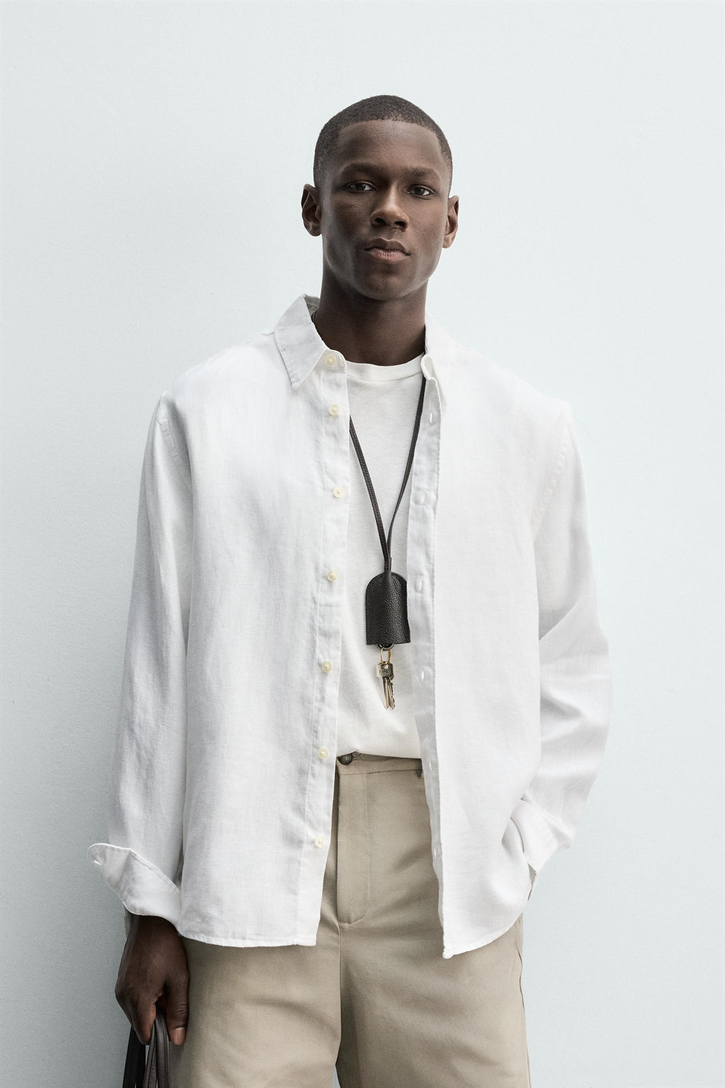 CAMISA REGULAR FIT 100% LINO / Blanco - Zara фото 2