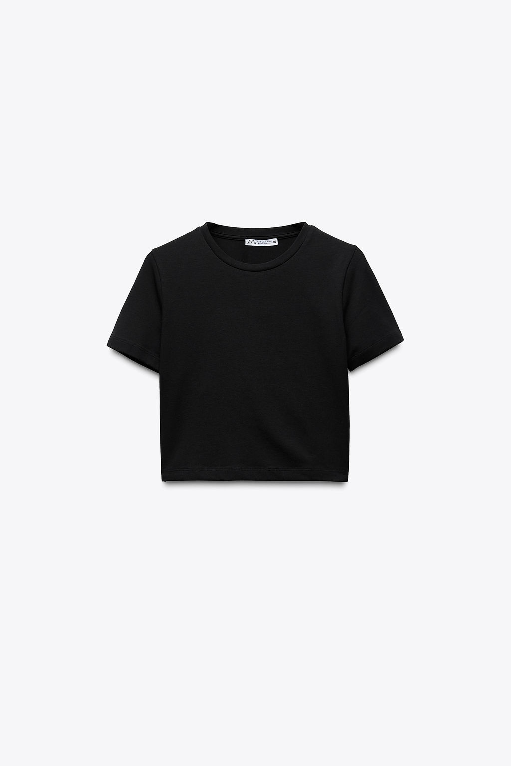 CROPPED STRETCH T-SHIRT - Zara фото 114