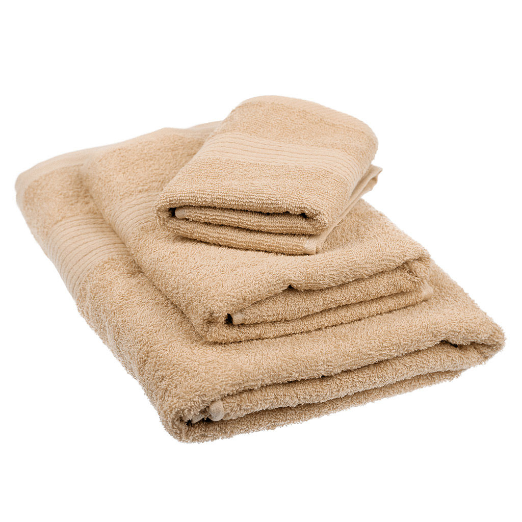 Полотенце махровое Гермес 35х60см, гладкокрашенное, 325г/м2, бежевый (Россия) - Домашняя Мода фото 2