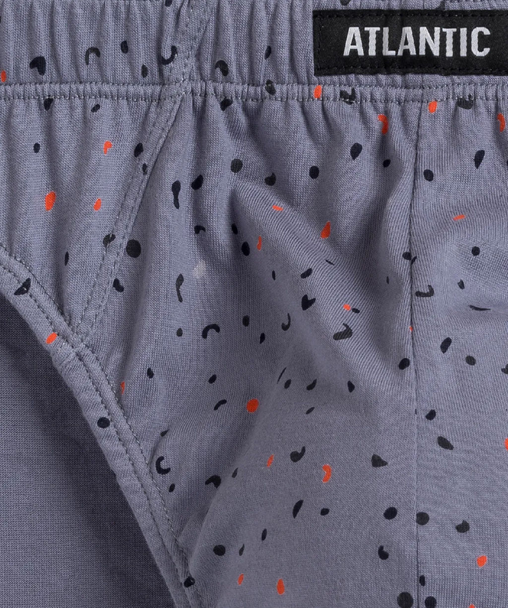 ATLANTIC 3MP-165 Трусы спорт Paint - набор 3 шт. графитовый + индиго + темно-синий  фото 4