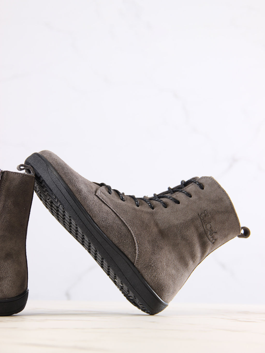 Босоногие ботинки EDART 351.NATAbl.Серый замок замша/шерсть