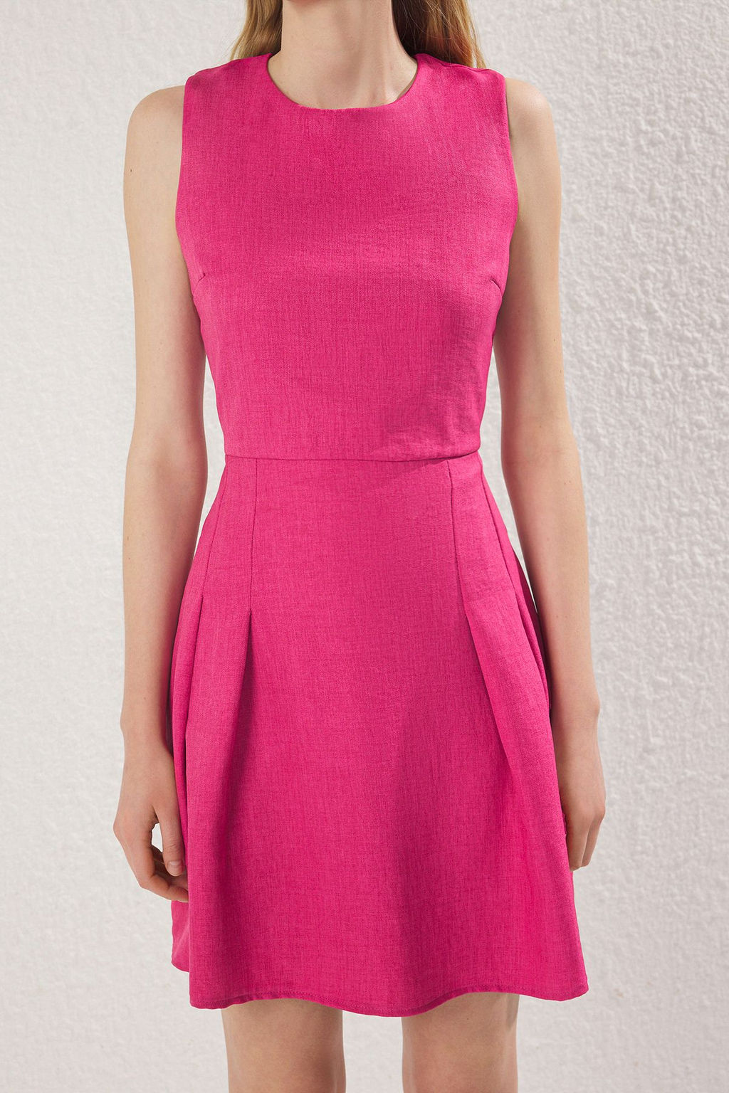 TRENDYOLMILLA Fusya Duz A Kesim Mini Dokuma Elbise TWOSS25EL00185  фото 3