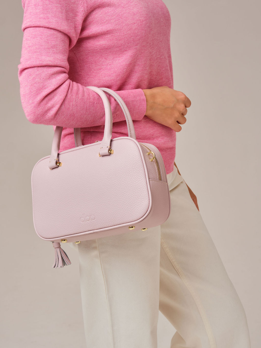 Кожаная сумка Hawaii DBR 31216 розовый дым фото 10