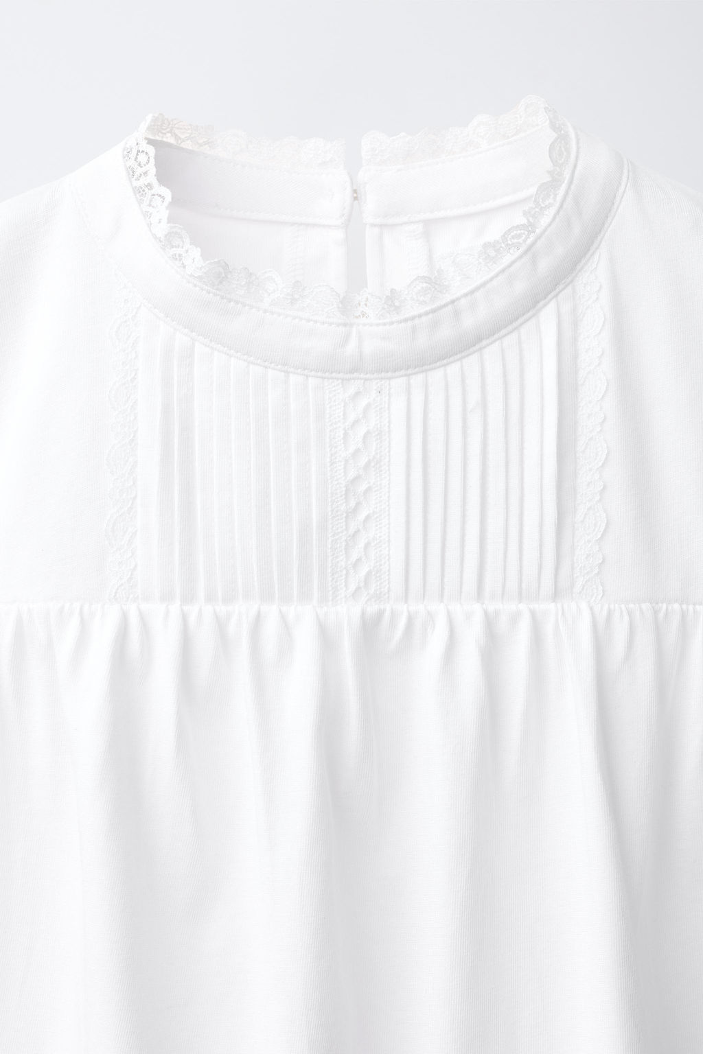 CAMISETA ROM?NTICA APLIQUE JARETAS Y PUNTILLAS / Blanco - Zara фото 4