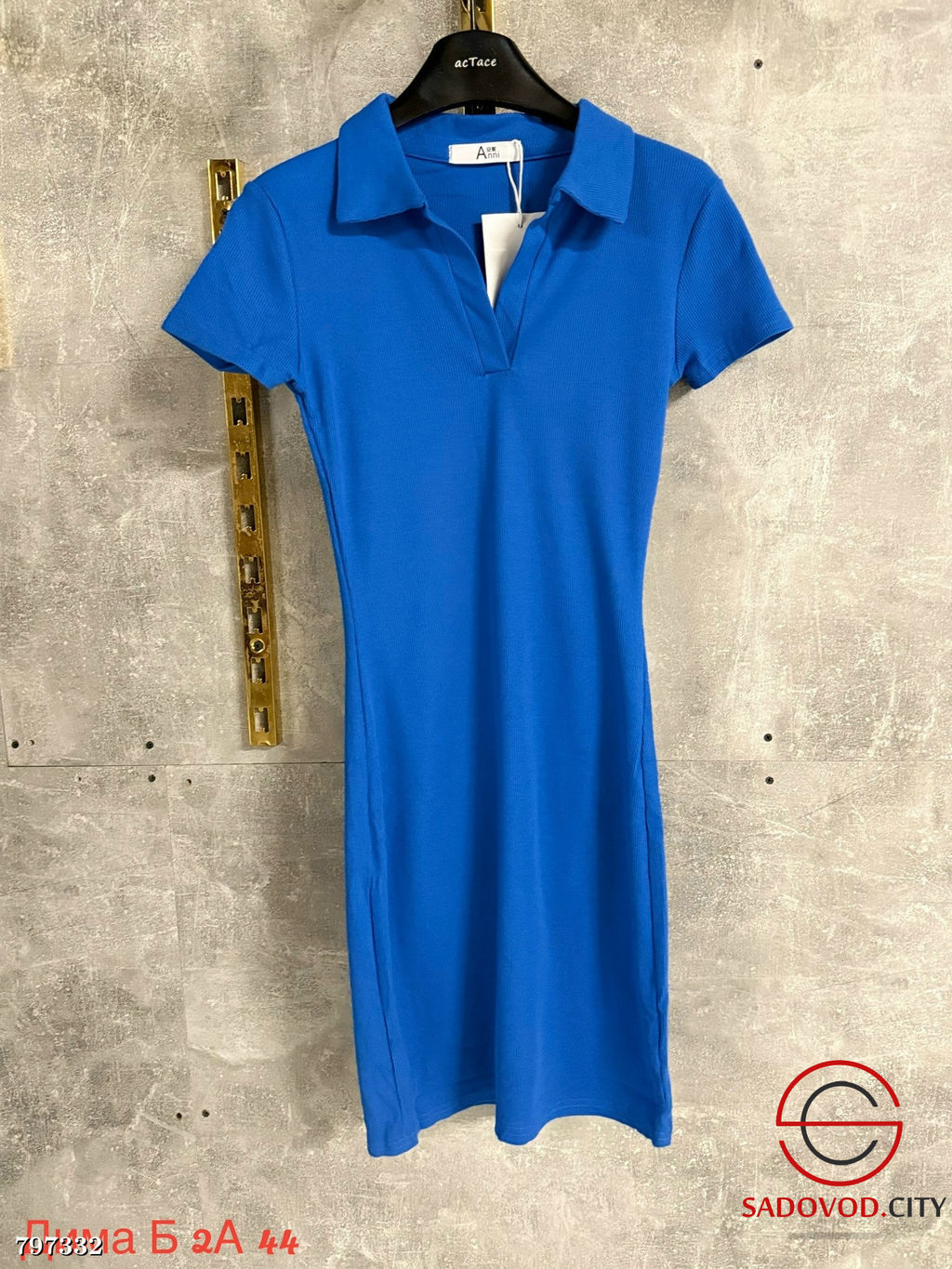 платье женское поло мини - Bruno фото 2