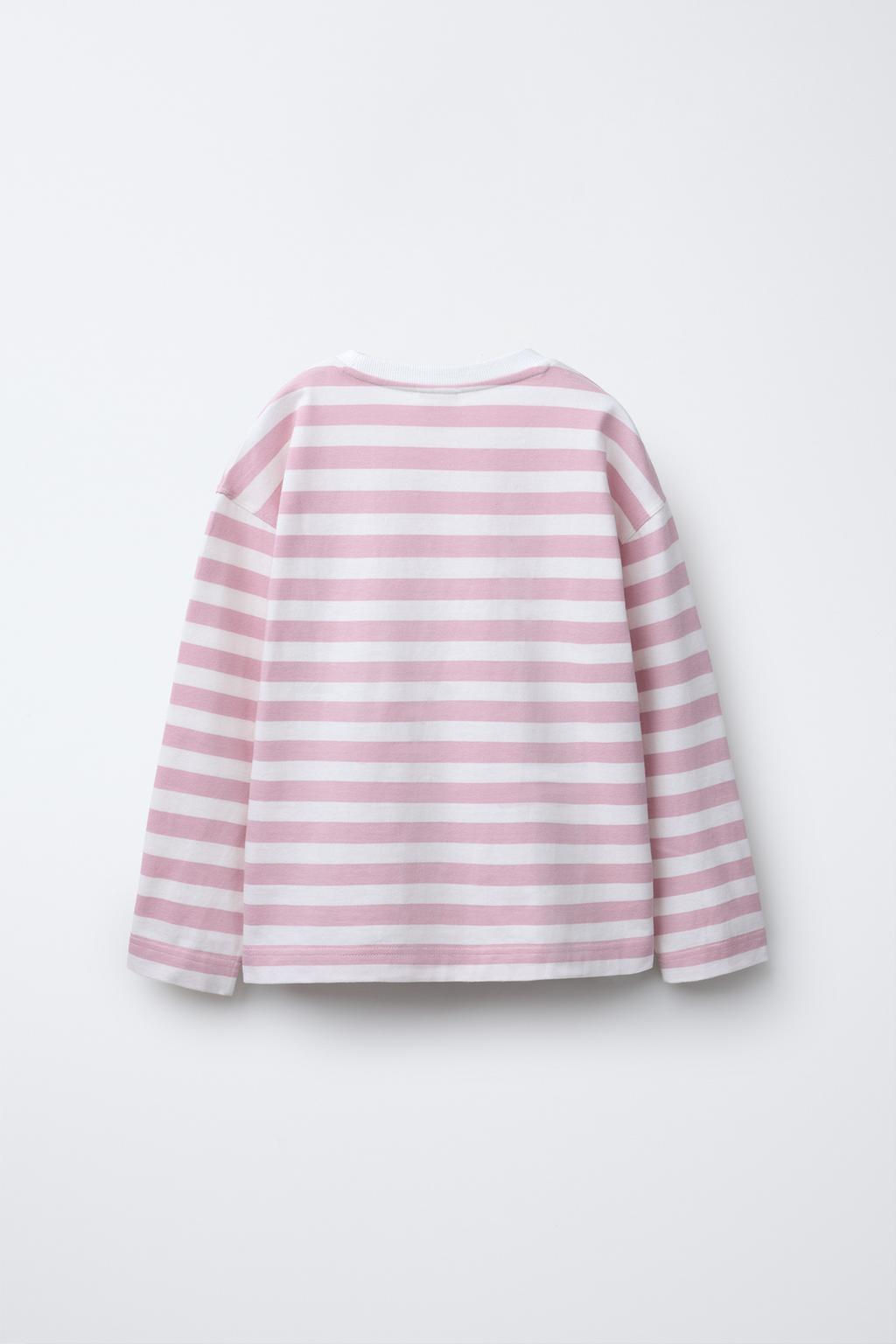 HEART EMBROIDERY STRIPE T-SHIRT - Zara фото 2