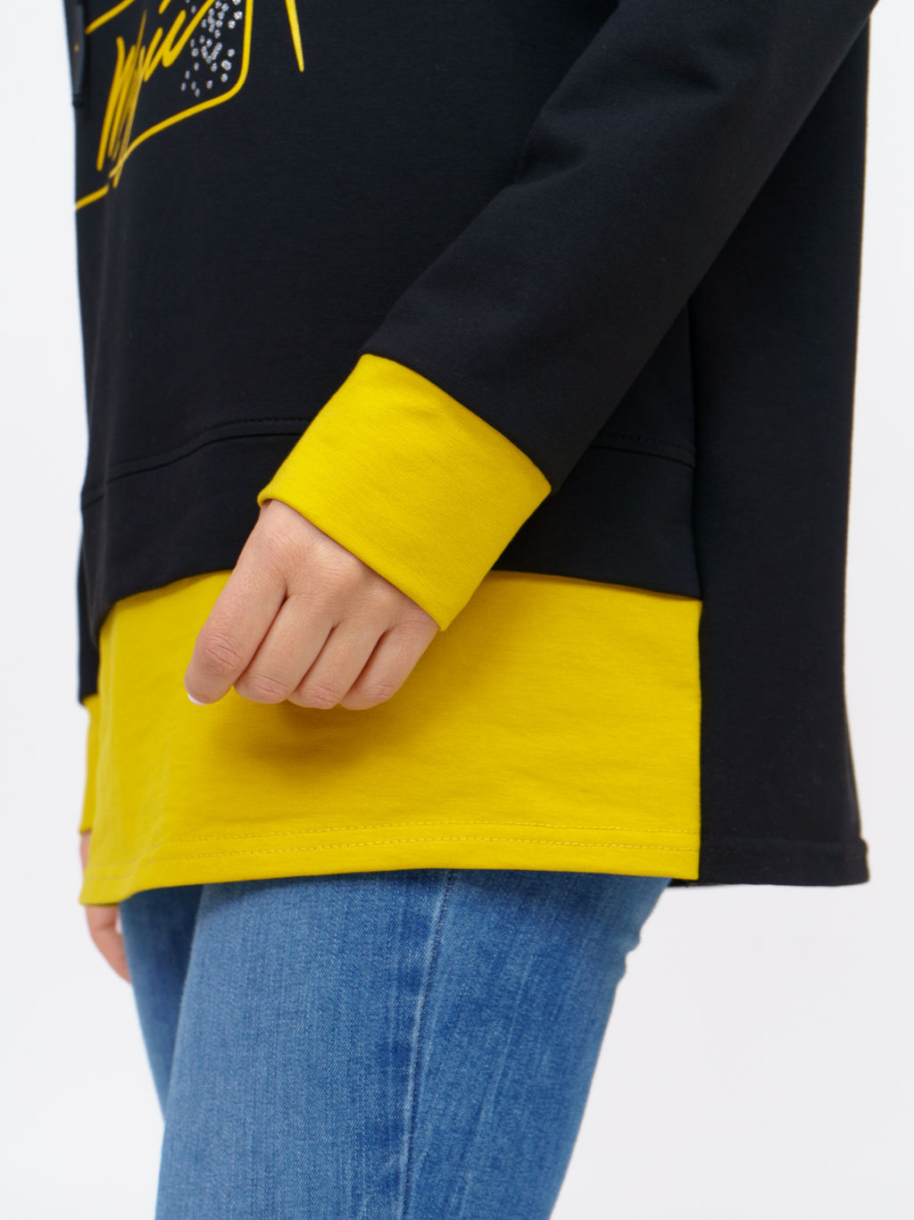 845 Туника "горчичный"