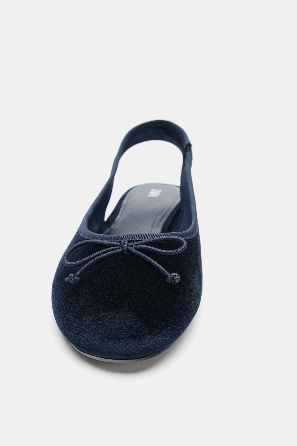 VELVET-EFFECT SLINGBACK BALLET FLATS - Zara фото 12