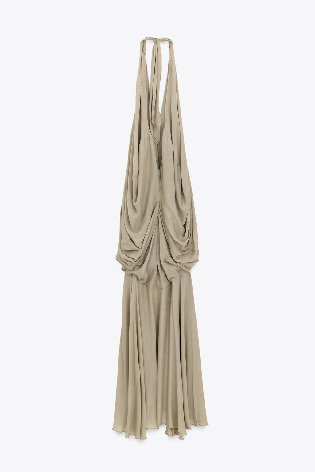 LIMITED EDITION VOLUMINOUS HALTERNECK MAXI DRESS - Zara фото 10