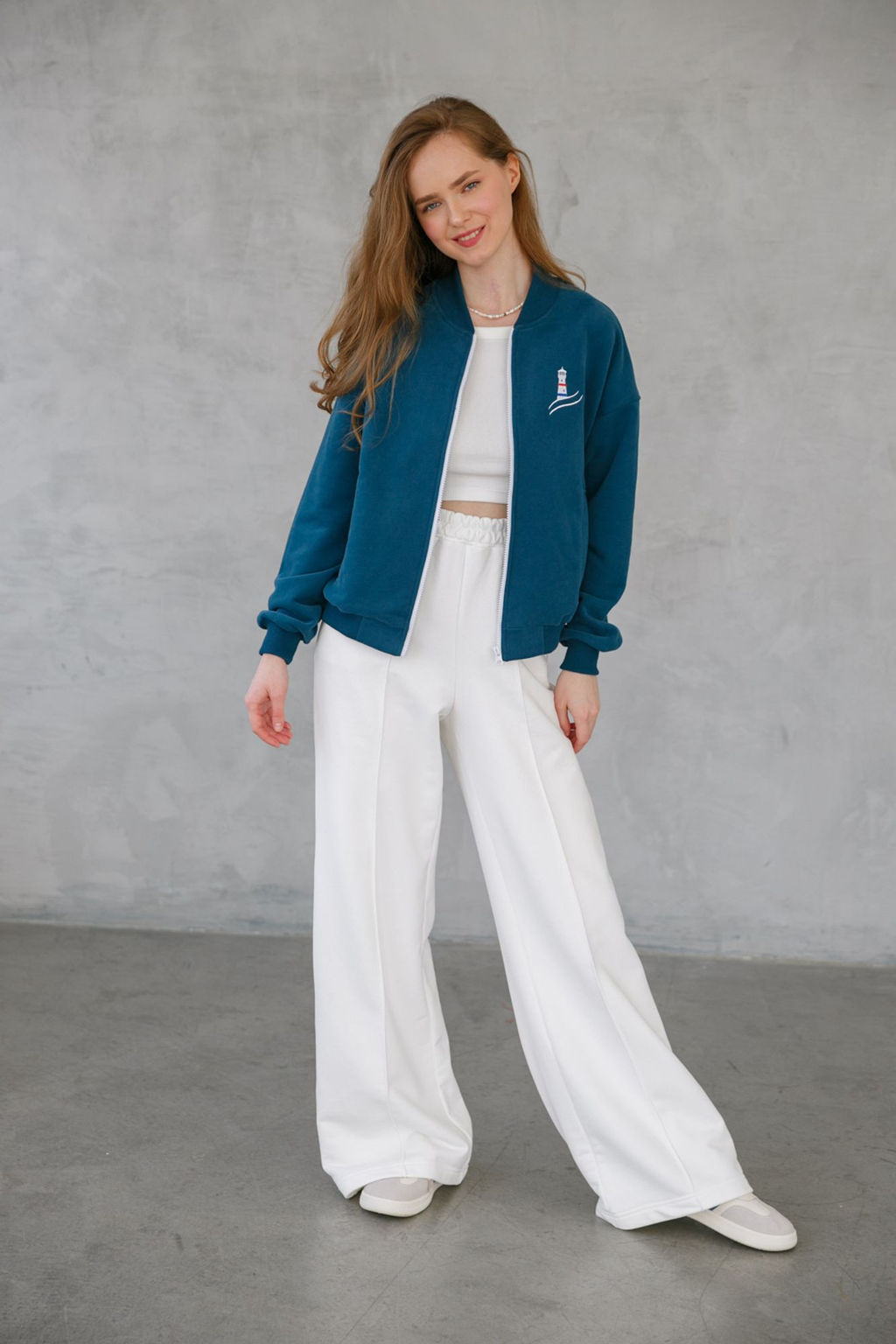 Бомбер женский Lighthouse Indigo - Captain's mate фото 4