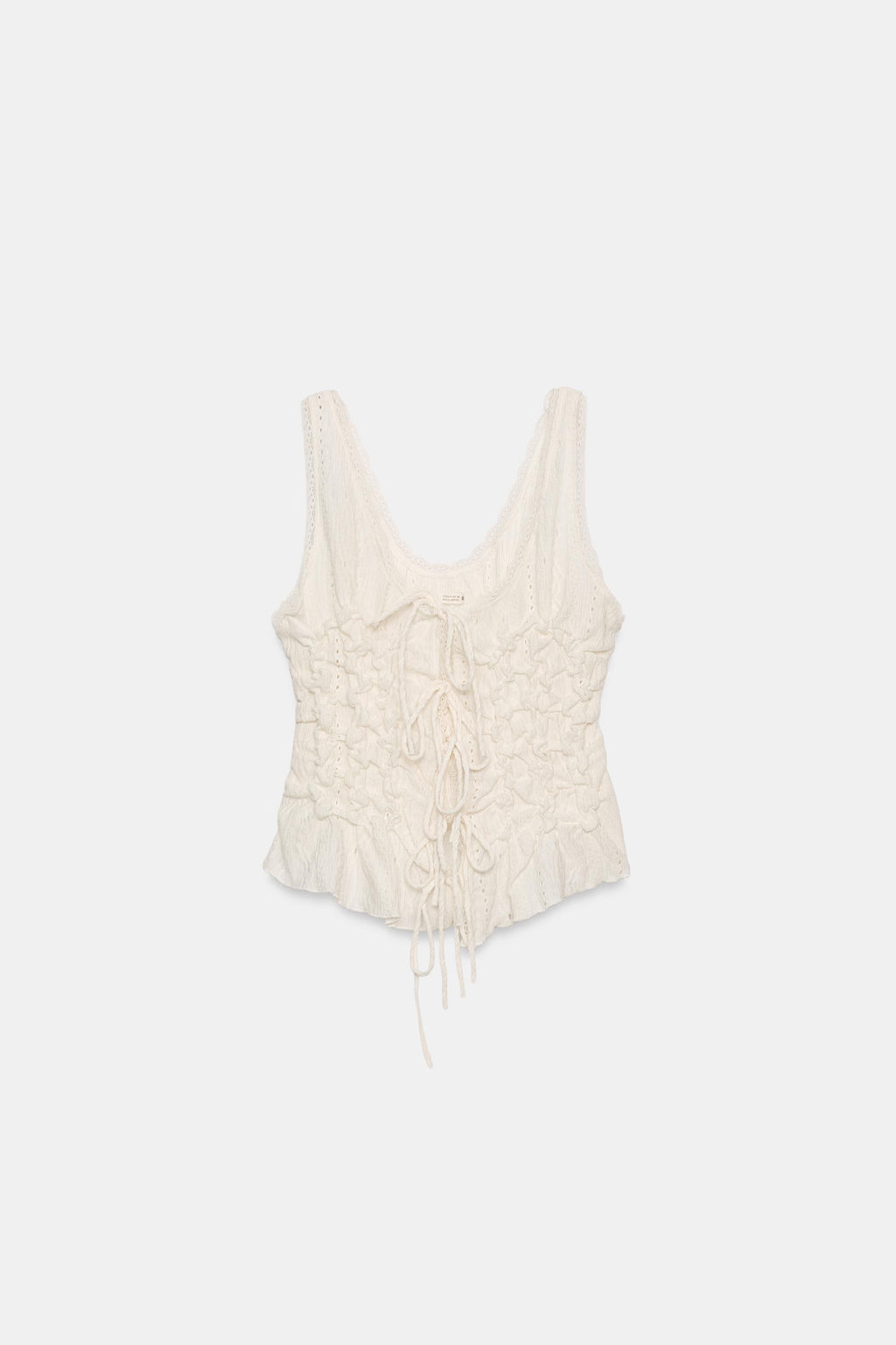 TOP FRUNCES LAZOS / Crudo - Zara фото 6