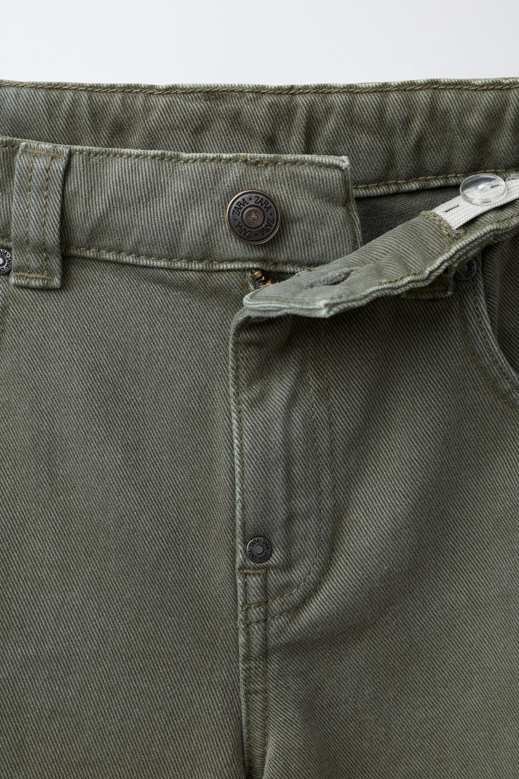 LOOSE FIT TWILL TROUSERS - Zara фото 3